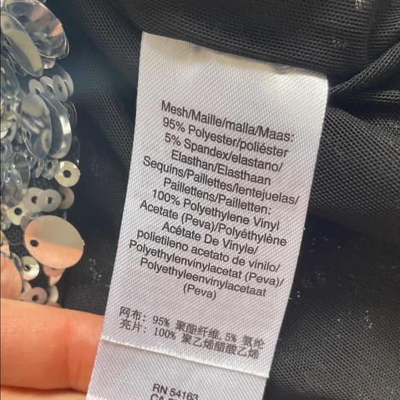 DKNY Silver Sequin Top - Picture 3 of 4